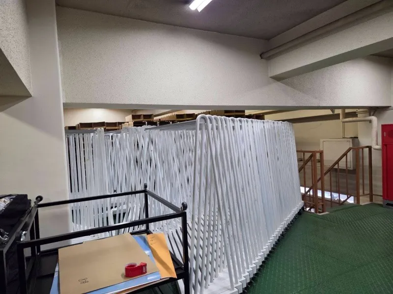 ゼット型什器の回収